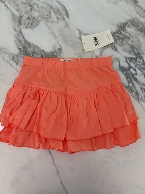 SOW Coral Tiered Ruffle Skort